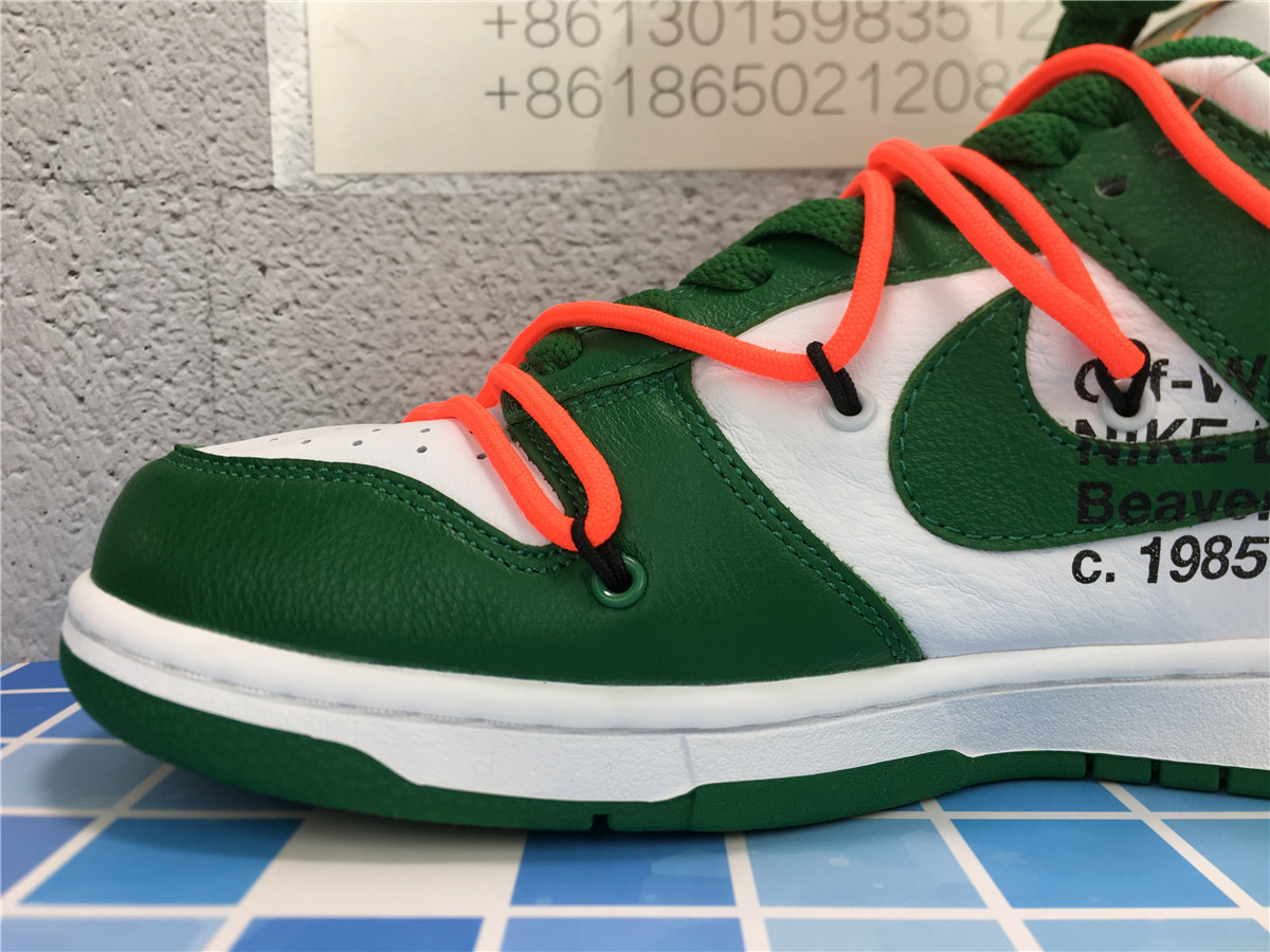 OFF-WHITE x Dunk Low Pine Green CT0856-100